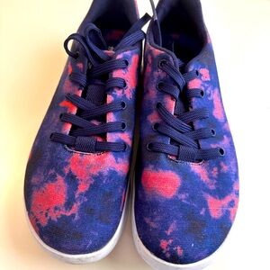 NoBull Canvas Tie Dye Trainer - Pink/Blue - M 5/ W 6.5